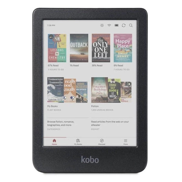 Kobo Clara Colour e-Book Reader (6'', 16GB, N367-KU) - Black