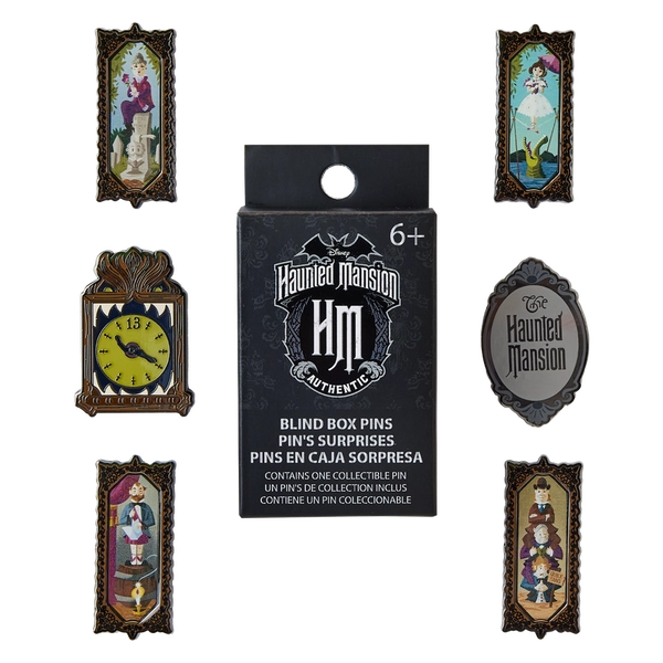 Haunted Mansion Stretching Room Portraits Mystery Box Pin