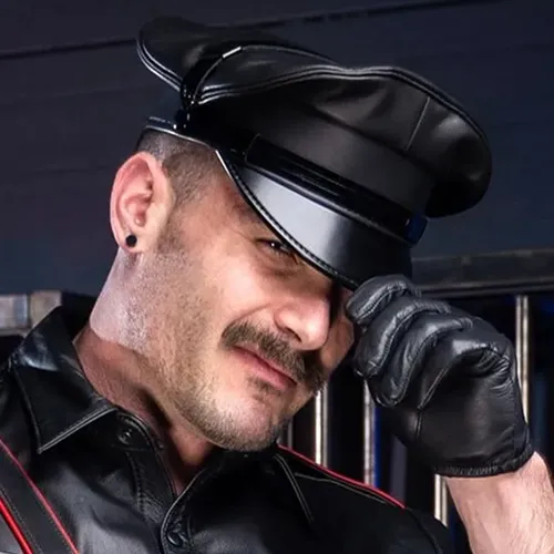 Biker Cap with Matte Brim