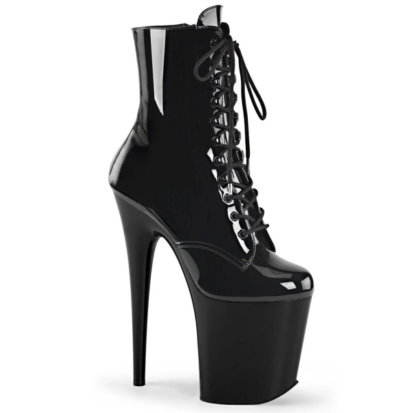 Pleaser FLAMINGO-1020 - Lack Schwarz | Crazy-Heels