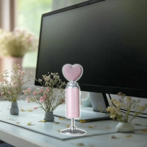 Pink Valentine Streaming Microphone