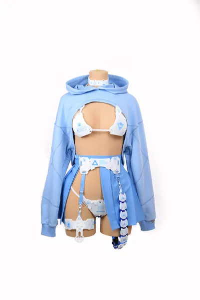Sky Blue Cyber Neko (Full Set) - Moruhiko