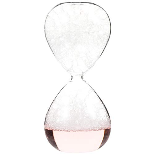Hemoton Eieruhr 5 Minuten Flüssigkeit Motion Bubbler Timer Blase Action Flüssigkeit Timer für Sensorischen Zappeln Spielzeug Hause Tisch Dekoration Rosa Sanduhr - Rosa