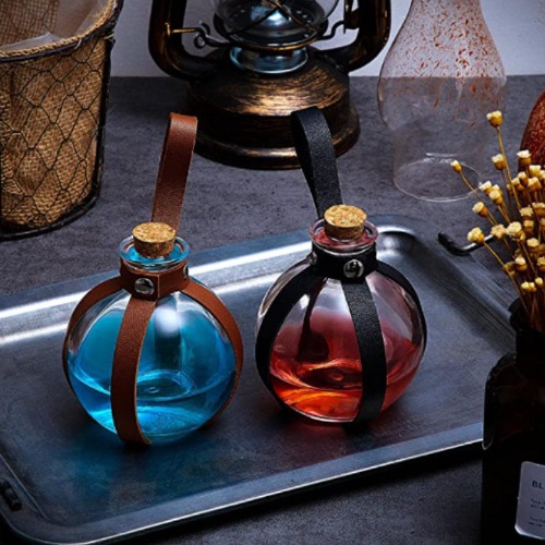 Soul Snatch | "Bewitching Brew" Plastic Potion Bottle - Brown / 240ml