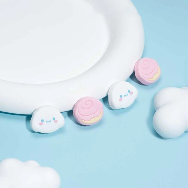 Sanrio Official Licensed Switch Thumb Grip Caps Cinnamoroll Kuromi My Melody Pochacco - Cinnamoroll