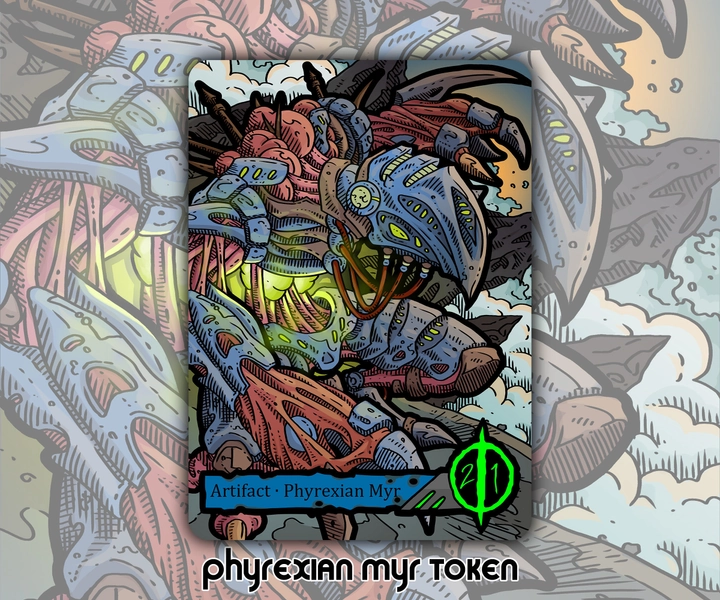 Phyrexian Myr Token - Custom Altered MTG Magic the Gathering