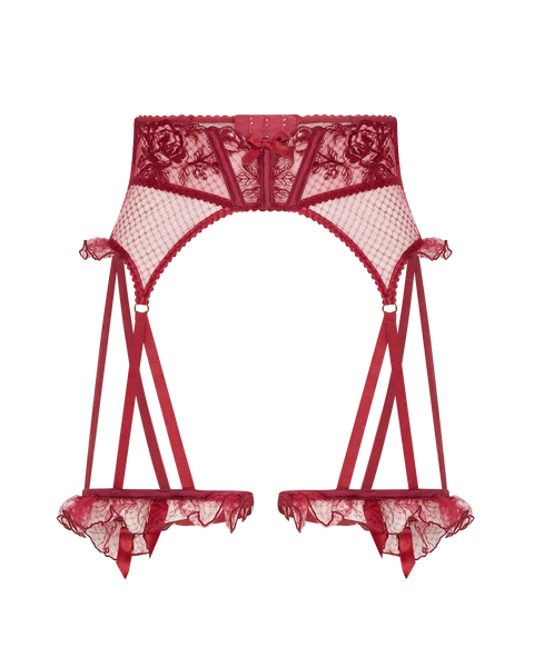 Rosia Suspender in Burgundy | By Agent Provocateur