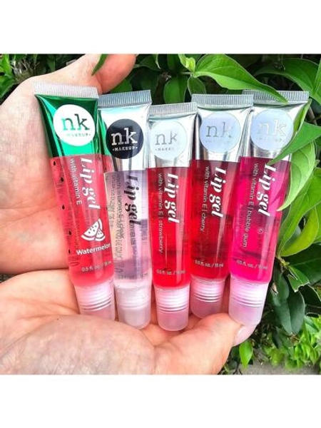 5 Pack Lip Gloss Set Of Lip Gels -, Watermelon, Strawberry, Cherry, And Bubble Gum Hydrating Lip Glosses With Vitamin E