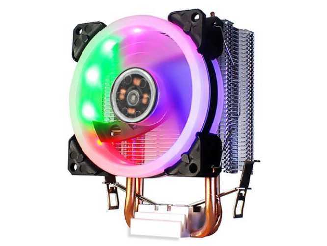GLOTRENDS CPU Cooler for Intel CPU, 2 Heat Pipes, TDP 95W, 4 PIN 92mm PWM Fan, Compatible with LGA 1700/1200/1156/1155/1151/1150/775 Socket