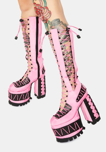 Candy Rude Awakening Platform Boots | US 9