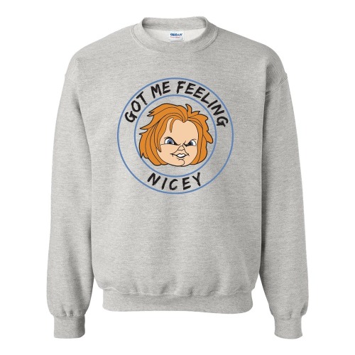 Got Me Feeling Nicey Crewneck | Grey / L