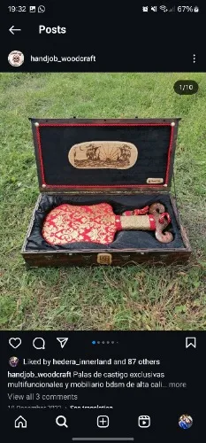 Personalised Spanking Paddle by Handjob Woodcraft 