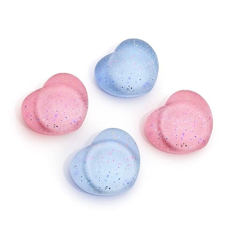 JINGDU Thumb Grip Caps for Switch Joy-Con, Cute Silicone Joystick Cap Covers Accessories Compatible with Switch/OLED/Lite JoyController, 4PCS Heart - AB-Heart