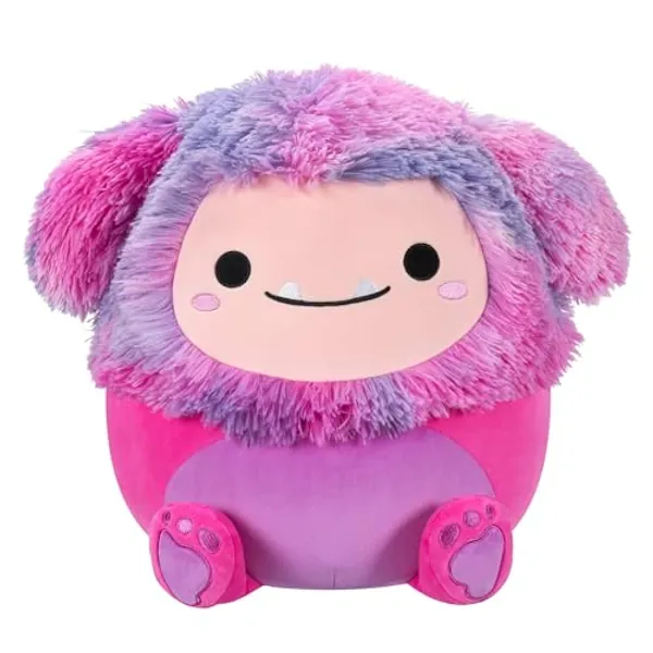 Squishmallows Original 14-Inch Woxie Magenta Bigfoot with Tie-Dye Mane - Official Jazwares Large Plush