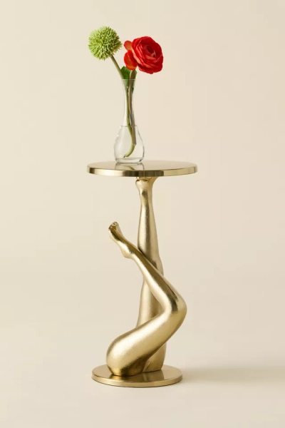Lady Legs Metal Sculptural Side Table