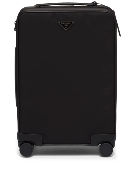 Re-Nylon Rollkoffer mit Triangel-Logo