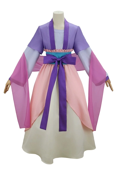 The Apothecary Diaries Maomao Cosplay Costume Purple Pink Dress Coat Set