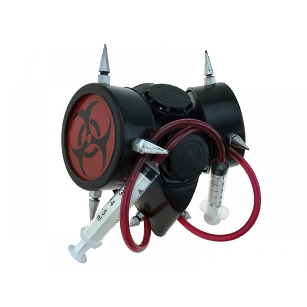 Gas Mask with Syringes