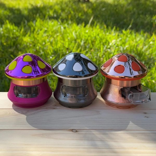 Big Mushroom Drawer Herb Grinder Spice Crusher Tobacco Smoke Grinder Gift