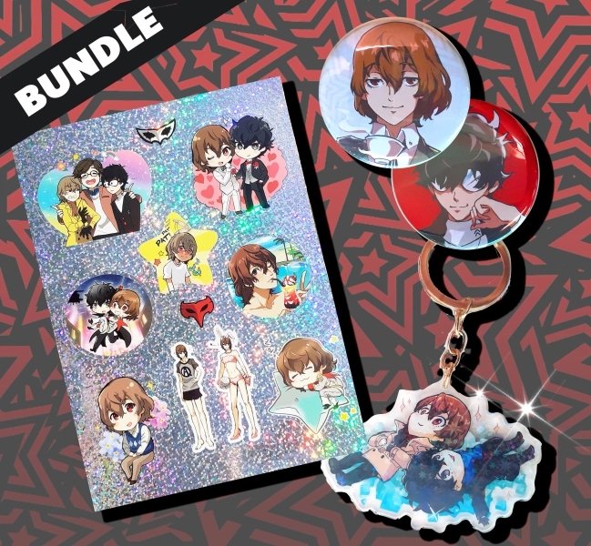 Persona 5 Akechi Goro Joker fan bundle