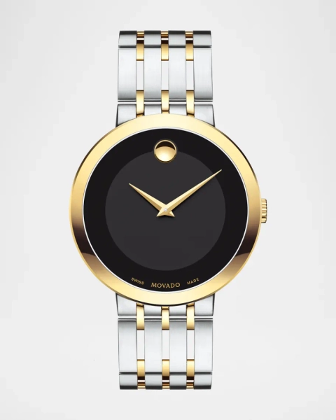 39mm Esperanza Watch, Silver/Gold