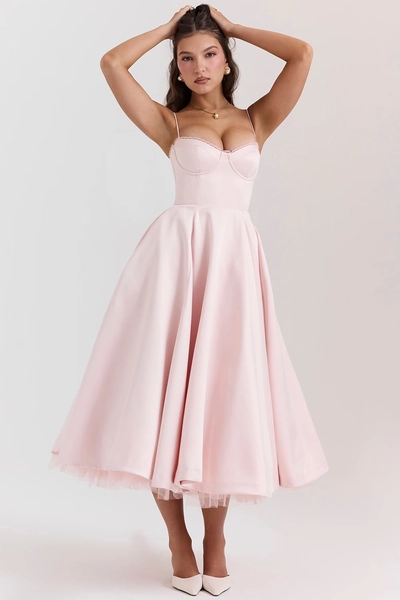 Mademoiselle Ballerina Pink Midi Dress
