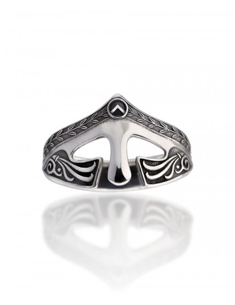 Sparta ergonomic sterling silver glans ring by esculpta