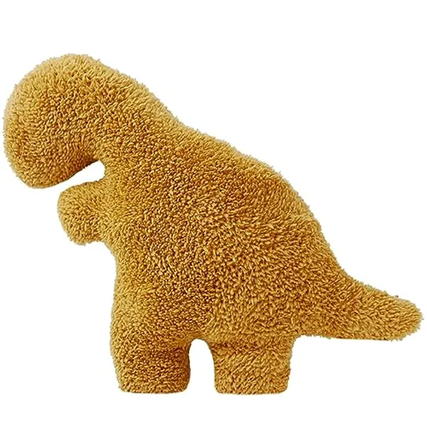Isaacalyx Dino Nugget Pillow, Tyran rex-14 inch Soft Dinosaur Chicken Nuggets Pillow for Birthday Gifts, Dinosaur Theme Party Decorations (Tyrannosaurus Rex, Small)