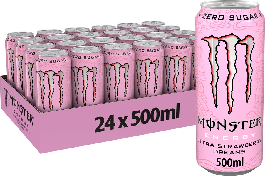 Monster Energy Ultra Strawberry Dreams, 24-pack