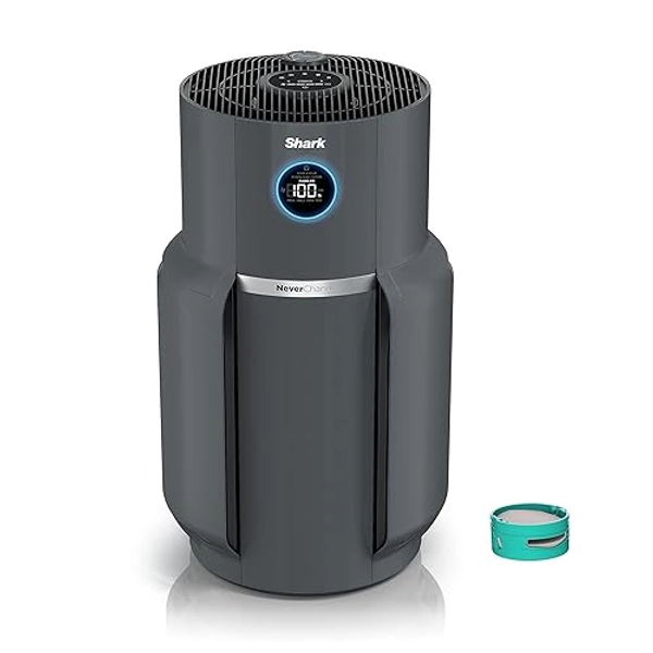Shark Air Purifier for Home with NeverChange HEPA Air Filter, 1300 sq. ft. for Powerful Multi-Room Purification, 5-Year Filter, Filters Smoke, Captures 99.98% of Particles & Dust, HP301