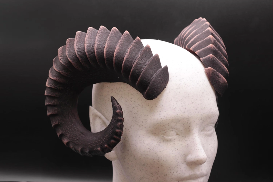 Satyr fantasy cosplay horns with comfort fit headband
