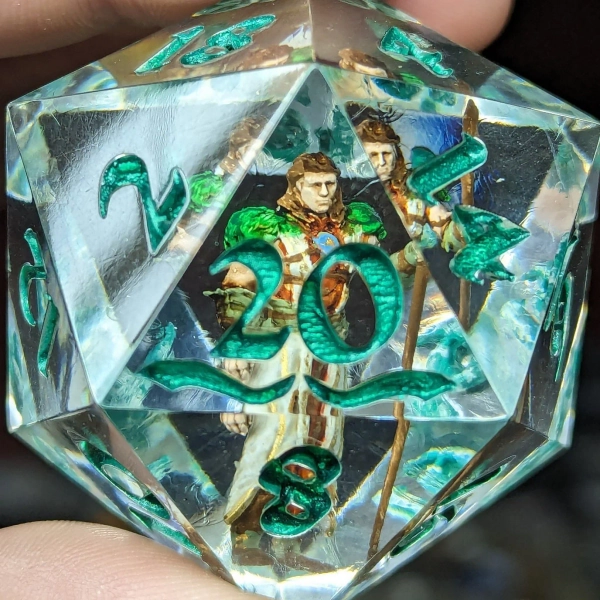 Halsin d20 (Handmade Baldur&#39;s Gate Character Die)