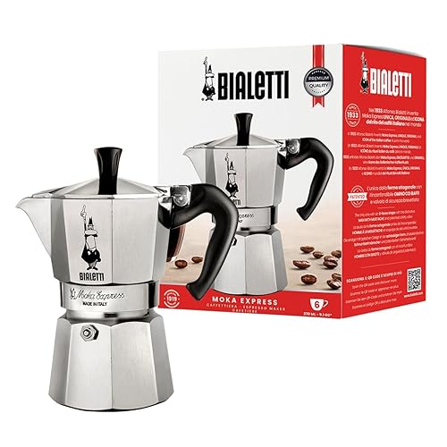 Bialetti Moka Express 6 Cup, 1 EA, silver, 6800, 06800 - 6 Cups - Silver