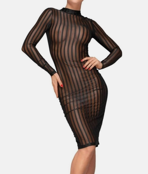 Noir Handmade F182 sukienka z elastycznego tiulu