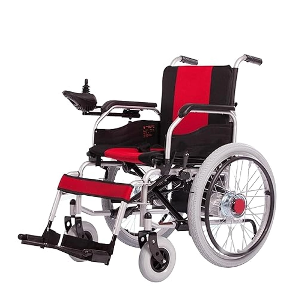 Electric Wheelchair, Folding Lightweight Wheelchai Foldable electric power-assisted wheelchair Light-weight folding portable electric wheelchair Electric wheelchair Portable flashlight dual-use