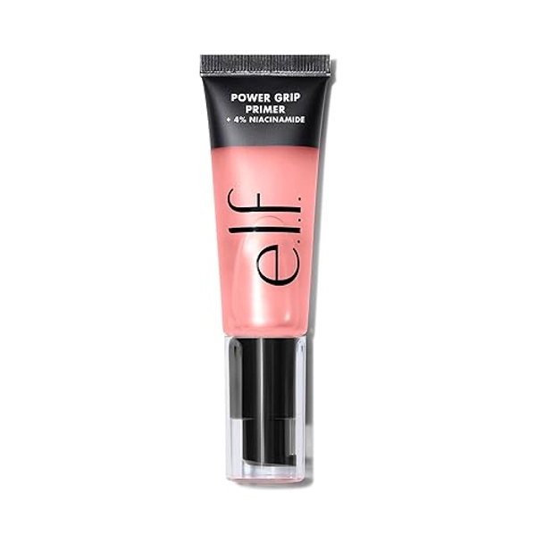 e.l.f. Power Grip Primer + 4% Niacinamide, Gel-Based & Hydrating Face Primer, Evens Skin & Brightens, Grips Makeup, Vegan & Cruelty-Free, 0.811 Fl Oz