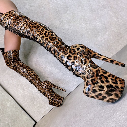 Leopard Thigh High - 8 INCH | UK8 / EU41 / US10 / AU10