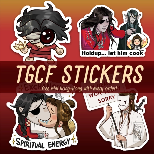 TGCF Hualian Heaven Official's Blessings - Vinyl Stickers