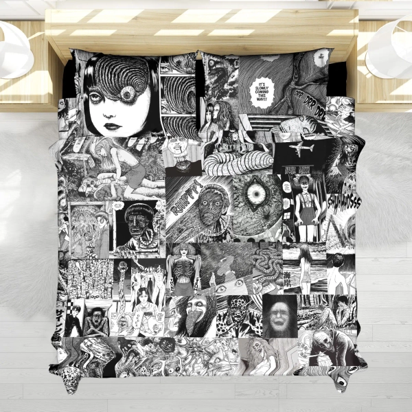Junji Ito Bedding Set Queen