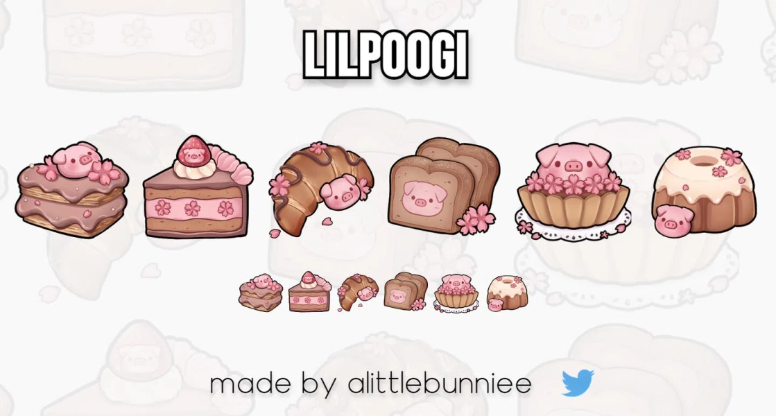 Twitch Badge Bundle (6 badges) by Bunnie 🌸 (@alittlebunnie)