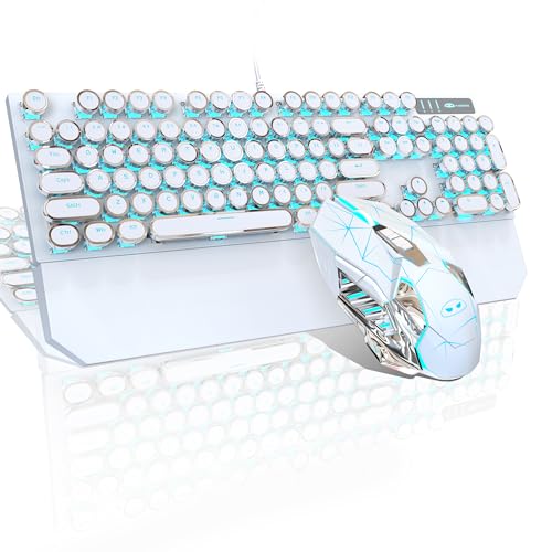 Typewriter Mechanical Gaming Keyboard and Mouse