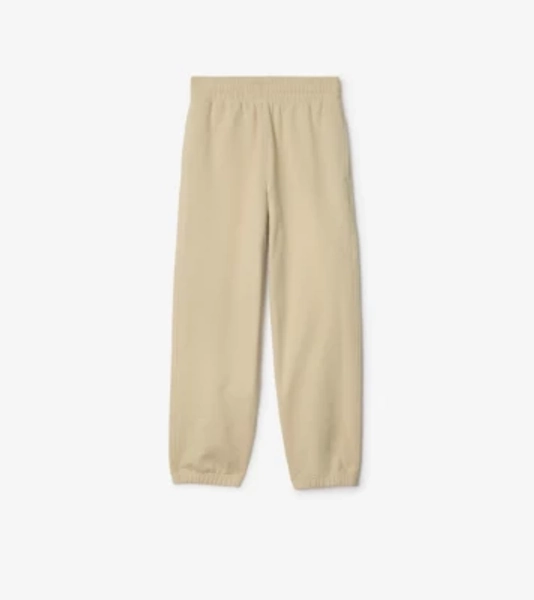Check Label Cotton Jogging Pants in Nutmeg - Women | Burberry® Official