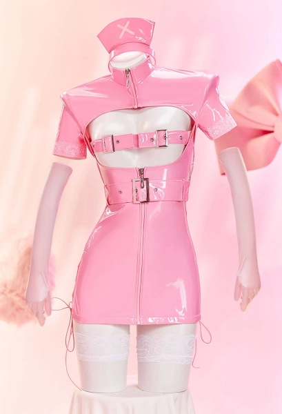 Pink Nurse lingerie dress