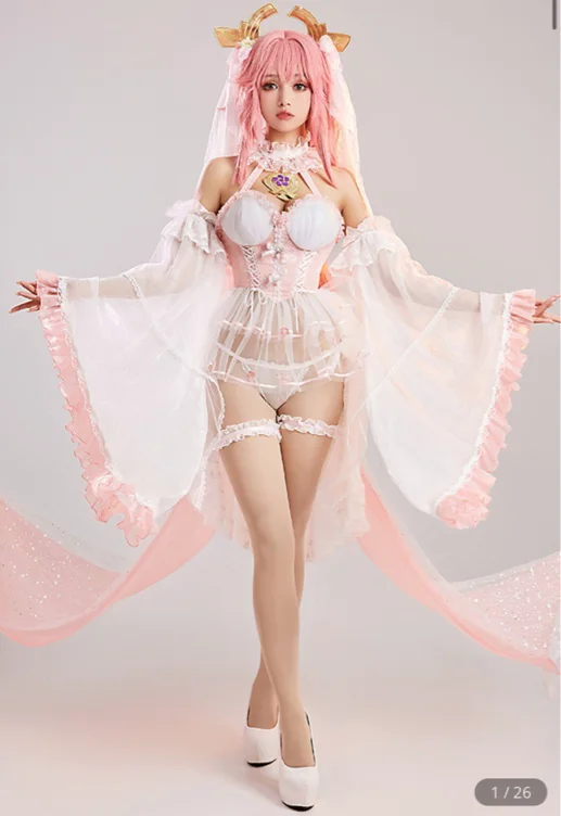 Bride Yae Miko Lingerie