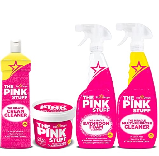 Stardrops - The Pink Stuff Ultimate Bundle - Miracle Cleaning Paste, Multi-Purpose Bathroom Spray and Foam Cleaner
