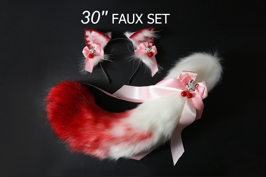 Realistic Faux Fur - 30" Fox Ear & Tail Set