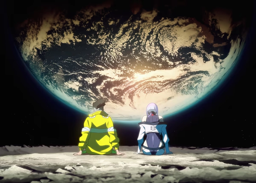 Cyberpunk Edgerunners Moon Trip Displate