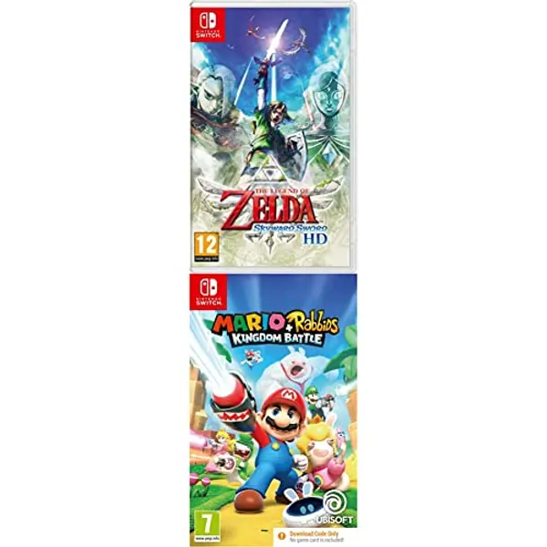 The Legend Of Zelda: Skyward Sword (Nintendo Switch) + Mario + Rabbids Kingdom Battle (Code in Box) (Nintendo Switch)