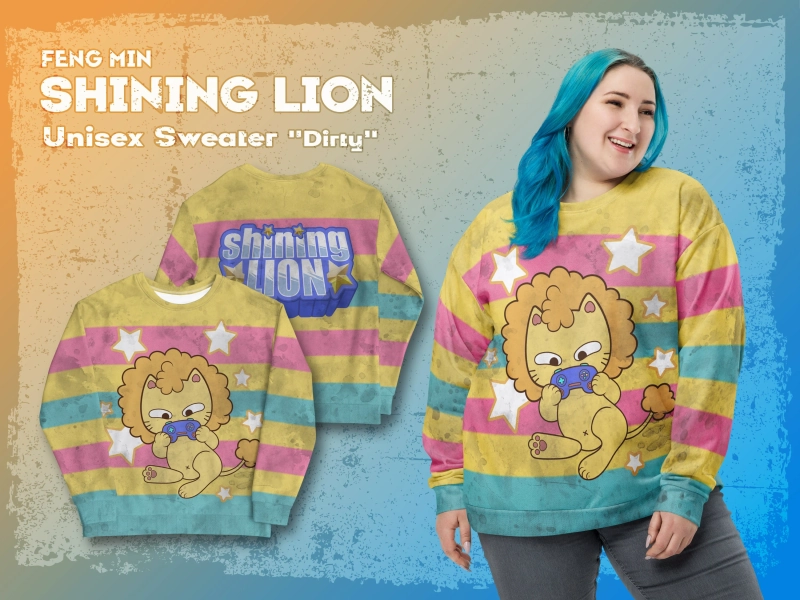 Shining Lion Inspired Cosplay Hoodie | Casual Survivor Cosplay | Horror Game Grunge Hoodie