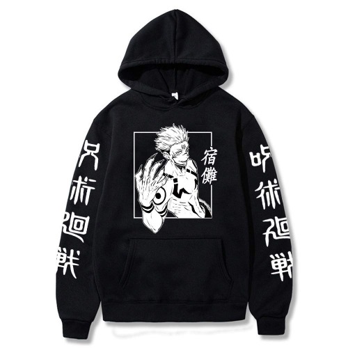Sukuna Hoodie - Black Large